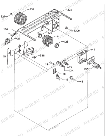 Взрыв-схема стиральной машины Zanussi TD530 - Схема узла Electrical equipment 268